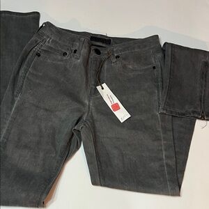 COMUNE Womens Mid Rise Gray Jeans Bottom Hem Zip